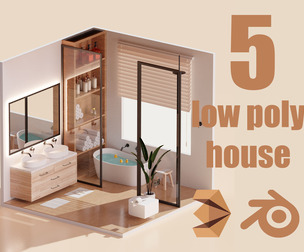 Lowpoly Interior Room 3D Model Pack