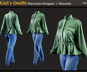 Girl's Outfit- Models + Materials