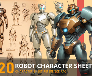 Robot Character Sheet VOL.01-4K