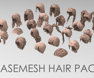 25 basemesh hair pack 5