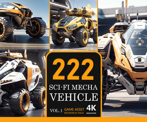 222 Sci-fi Mecha Vehicle Vol.1-4K