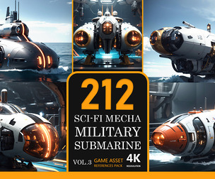 Sci-Fi Military Mecha Submarine
