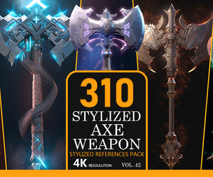 Stylized Axe weapon
