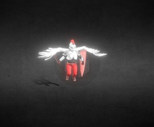 Low Poly Angel Knight