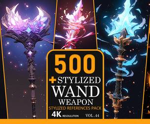 Stylized Wand Weapon