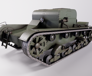 Artillery tractor T-26T mod 1933 year