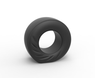 Dragster rear tire during start 1:25