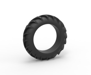 Tractor tire 19 Scale 1:25