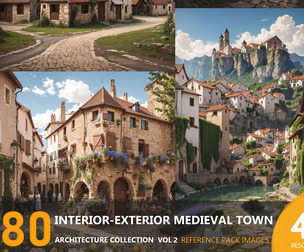 +580 Interior-Exterior Medieval town