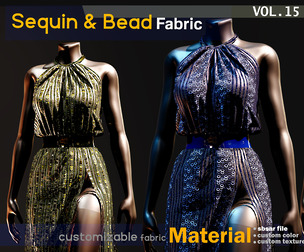 Sequin & Beaded fabric Material -SBSAR -VOL 15