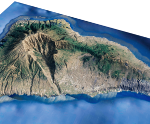 La palma Island full 3d model terrain