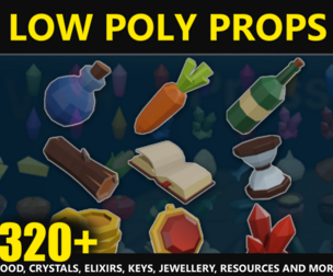 Low Poly Inventory Props Flat Shaded