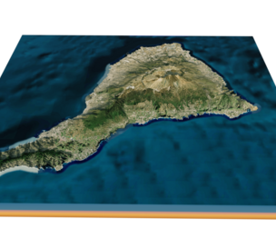 Tenerife Island full 3d model terrain