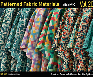 Patterned Fabric Material-Vol20-SBSAR
