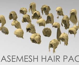 25 basemesh hair pack 6