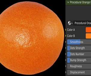 Procedural Orange Material 🍊