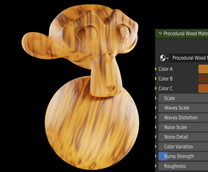 Procedural Wood Material