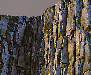 Mossy rock face tileable texture set