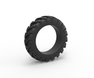 Tractor tire 21 Scale 1:25