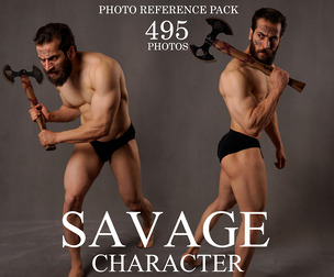 Savage Character Photo Reference Pack . 500+ JPGES