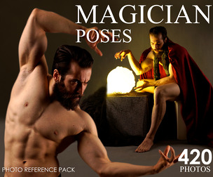 426 Magician Poses Reference Picture For Artists