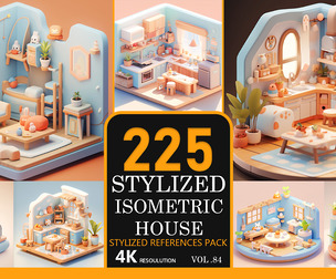 Stylized Isometric house