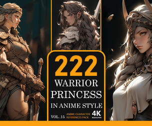 Warrior Princess In Anime Style