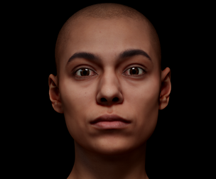 Retopologized Head Scan | Alexia Madrid
