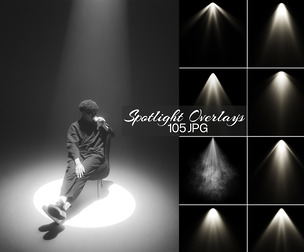 Spotlight Overlays, Spotlight PNG, Stage Lighting