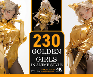 Golden Girls In Anime Style