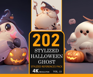 Stylized Halloween Ghost