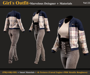 Girls Outfit-Models+Materials