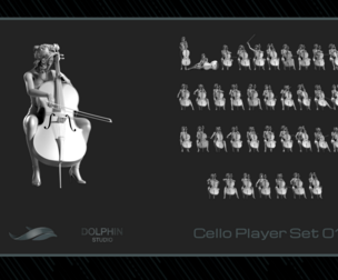 Cello Player Set 01