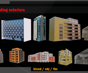 10 Building exteriors 3D model