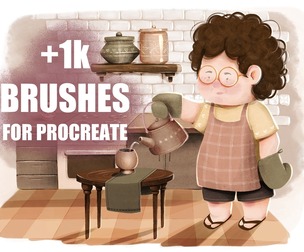 +1K BRUSHES FOR PROCREATE! ALL MY BRUSHES!