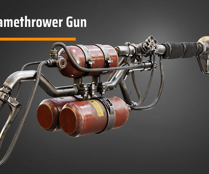 Flamethrower gun
