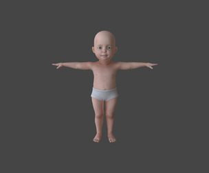 BABY-001 Rigged Baby