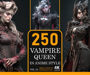 Vampire Queen In Anime Style
