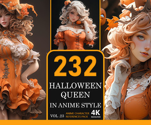 Halloween Queen In Anime Style