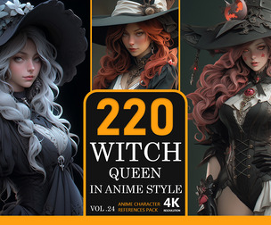 Witch Queen In Anime Style