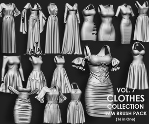 Clothes Collection IMM Brush Pack 16 in One Vol 7