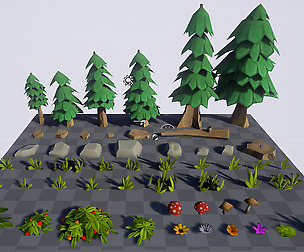 Cartoon RTS Foliage Pack