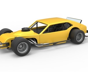 Vintage Asphalt Modified stock car V2 Scale 1:25