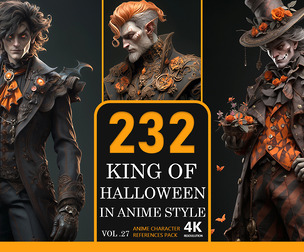 King Of Halloween In Anime Style