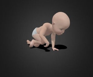 BABY-002 Crawling Animation