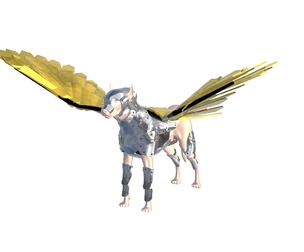 Dog Armor Wing 3D model