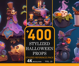 Stylized Halloween Props