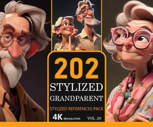 Stylized Grandparents