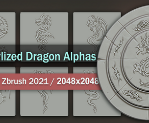 Stylized Dragon Alphas