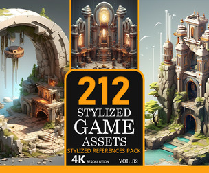 Stylized game assets